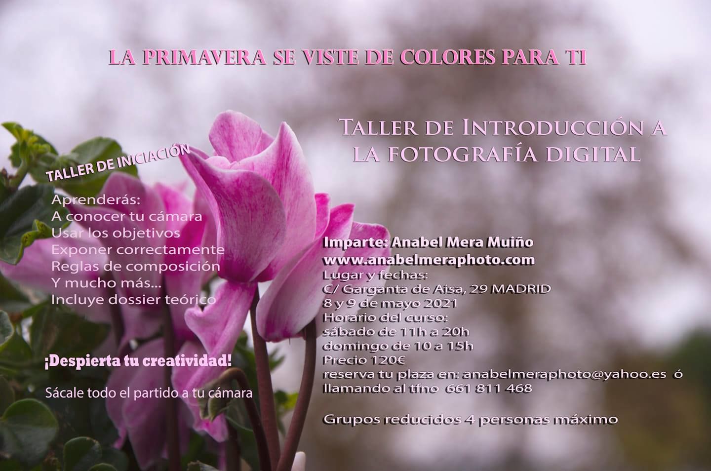 TALLER DE INICIACIÓN A LA FOTOGRAFÍA EN MADRID